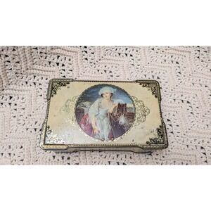 Vintage Thorne's Premier Toffee Tin Leeds England The Milkmaid Greuze Art Box